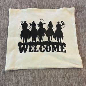 Cowboy Welcome Pillow Cover